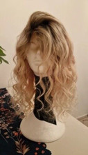 messy waves hellblond ombre