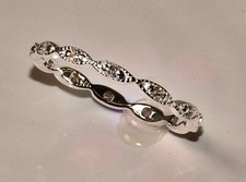 SterlingSilber 925 Ring filigran pfiffig mit Zirkonia Böser Blick Amulettring