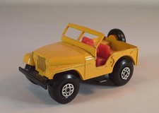 Matchbox Superfast Nr. 72 Jeep gelb black Base breite Räder 1 #202