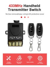 Drahtloser Fernschalter mit 2 Fernbedienungen, universeller 433 MHz DC12V-48V