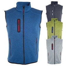 Herren Strickfleece Weste