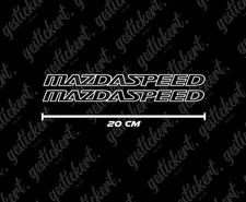 2x 20 cm Mazdaspeed Aufkleber