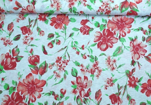 Jersey 100x150 blüten - ,