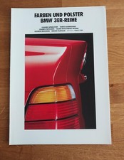 BMW E36 Farben + Polster - alle Modelle -PROSPEKT (1/1992)