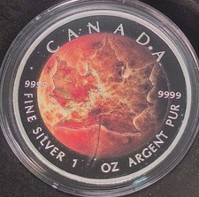1oz Silber Maple Leaf Space Leaves Edition 2018 "Venus", nur 100 Stück!