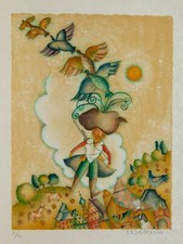 Francoise Deberdt / Farblithografie / Handsigniert /römisch L Exemplare / 3