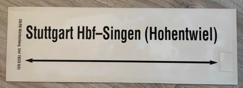 Zuglaufschild cm - zuglaufschild, 61*20