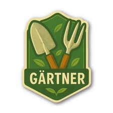 Gärtner Aufkleber Handwerk