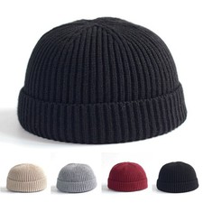 1*/ Herren Damen Strickmütze Beanie Skullcap Sailor Docker Fisherman Cuff Cap✅#