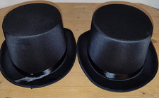 Zylinderhut 2 Stück – 59x12,5 cm – Gentleman Magier Zylinder Karneval Party