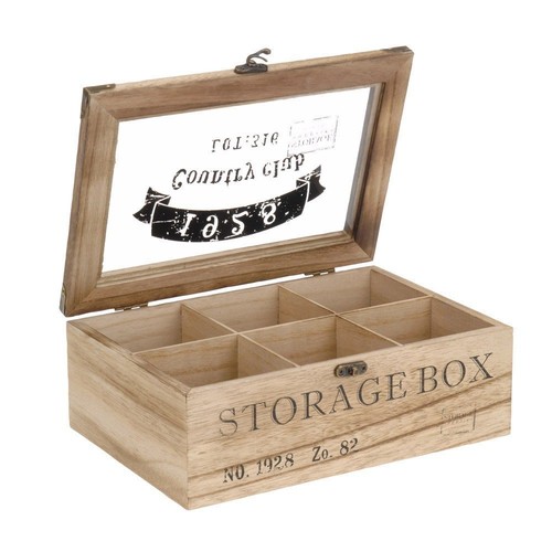 Toci teebox holz - teebox, fächer