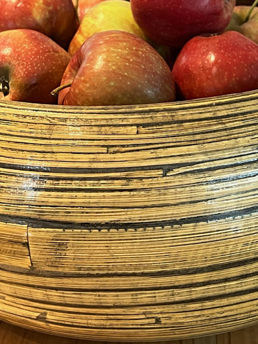 Obstschale aus bambus rund - aus,