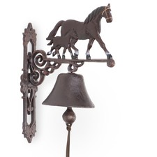 Deko glocke pferd mit fohlen - deko,