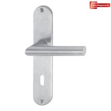 Hoppe Türdrücker Amsterdam Edelstahl matt BB Langschild Türgriff Türbeschlag