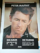 Plakat Peter Maffay 1990 Kein Weg zu weit Promo Tour Original DIN A0 TOP