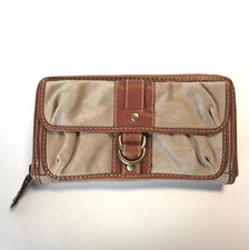 FOSSIL Damen Geldbörse KEYA ZIP CLUTCH CAMEL SL2570235 beigetöne