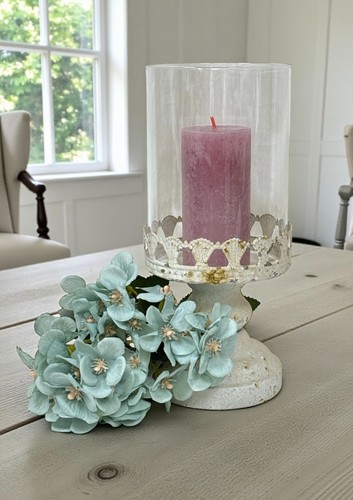 Landhaus shabby windlicht - landhaus,