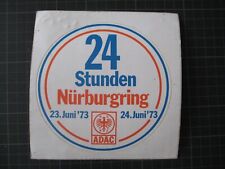 Original Aufkleber 24 Stunden Rennen, Nürburgring 1973