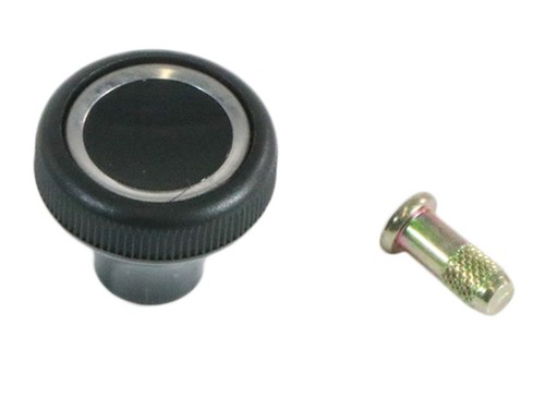 Knopf knob mit - , chromeinlage