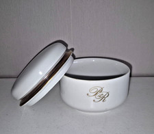 DDR Zucker-Dose m. Deckel Palast der Republik Porzellan Gold Geschirr Restaurant