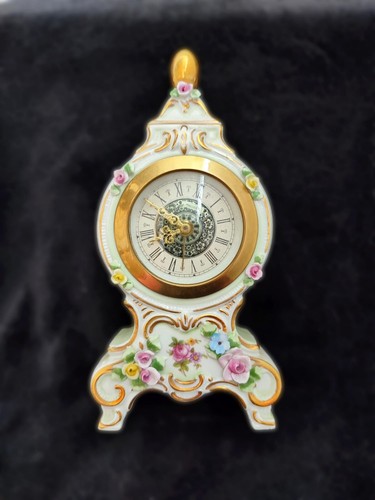 Edle porzellan kamin uhr - uhr, /