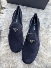 PRADA Triangle Logo Wildleder