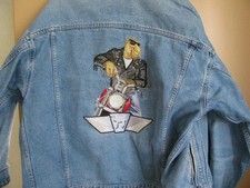 Jeans Jacke Joe Camel Stickerei 90er Jahre --SEHR SELTEN