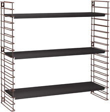 METALTEX 377605335 Bücherregal TOMADO mit 3 schwarzen Böden u. Seitengittern ...