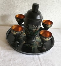 Bar-Set Cocktail mit Shaker und Bechern, Vintage