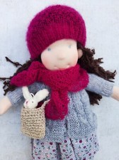 Stoffpuppe nach Waldorf Art, Spielpuppe, GOLDENE LIBELLE PUPPE, handgefertigt