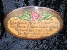 Antiker Haussegen Spruchbild aus Holz