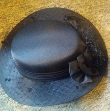 Damenhut vintage blau