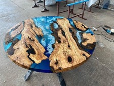 Runder Kreis Olivenholz Harz