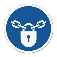 Aufkleber Geschlossen halten -