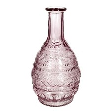 Vase aus Glas rosa groß H