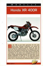 Honda XR 400R Informationskarte