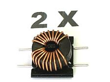 390uH x 2, Doppelspule, Drossel liegend, geschätzt 2-4A,  Induktivität,  2 Stück