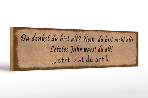 Holzschild spruch 46x10 - holzschild,