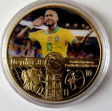 MÜNZE / MEDAILLE   NEYMAR JR.   PARIS SAINT-GERMAIN  / PSG  BRASILIEN   MOTIV 1