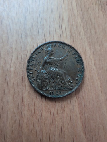 1822 king george farthing - 1822,