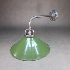 Antik Werkstattlampe Retro Emailleschirm Wandlampe Industrie Design Fabriklampe