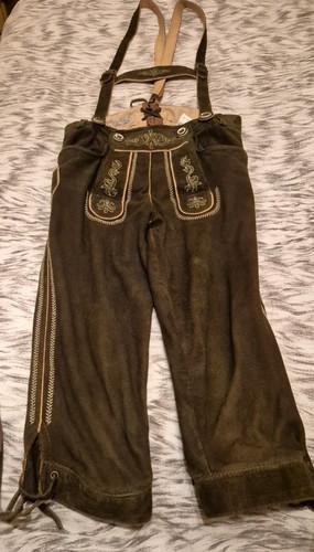 Kinderlederhose 140 braun - kinderlederhose,