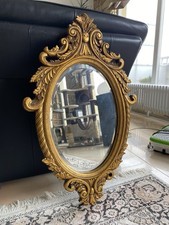 Wand-/Spiegel/Gold/Oval/Barock-Stil(?)/gross/alt