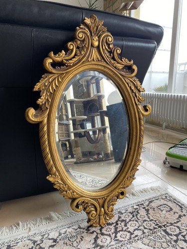 Wand-/Spiegel/Gold/Oval/Barock