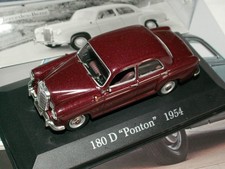 De Agostini  "Mercedes Benz 180 D Ponton " 1954  Modell 1:43 Mit Heft
