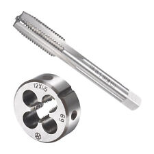 M12X1,5mm Metrischer Maschinengewindebohrer Und Runder Schneideisensatz,4 Nuten