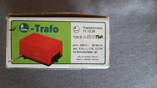 Bühler trafo typ 26 - trafo, 71.12.26