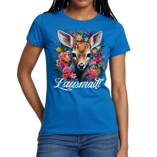 Lausmadl reh mit blumen dirndl - mit,