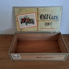 Vintage Zigarrenschachtel HOLZ Dietz Old Cars. Nr. 300-C 50 farbmattiert 30 Pf