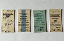 EK24, alte Fahrkarten, Bahn, DR, Reichsbahn, 4x Pioniereisenbahn, Dresden, 1980